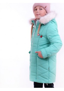 Luxik бирюзовое зимнее пальто для девочки К44